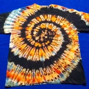 Handcrafted reverse tie dye tee shirt